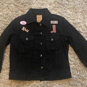 GAP Black Jacket with Western patches